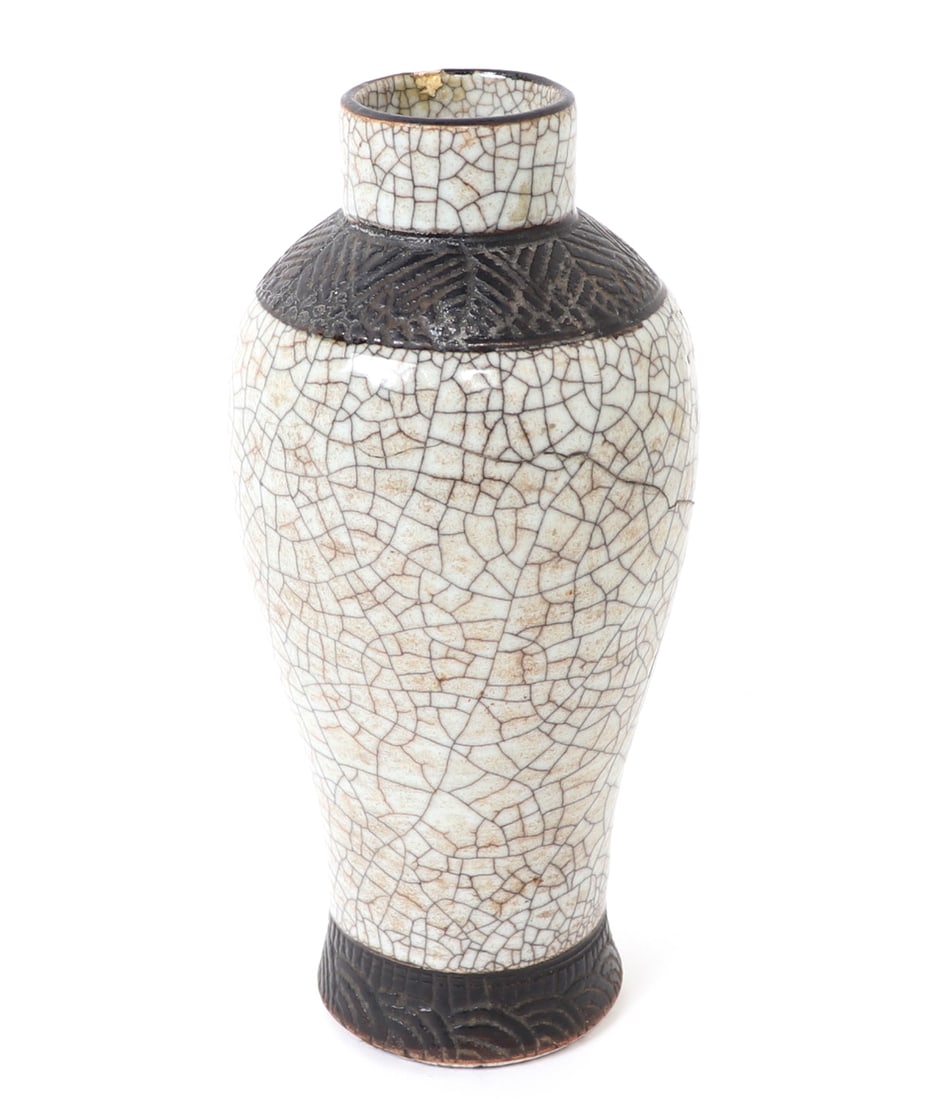 19th Century Chinese Crackle Glaze Vase (1 of 10)