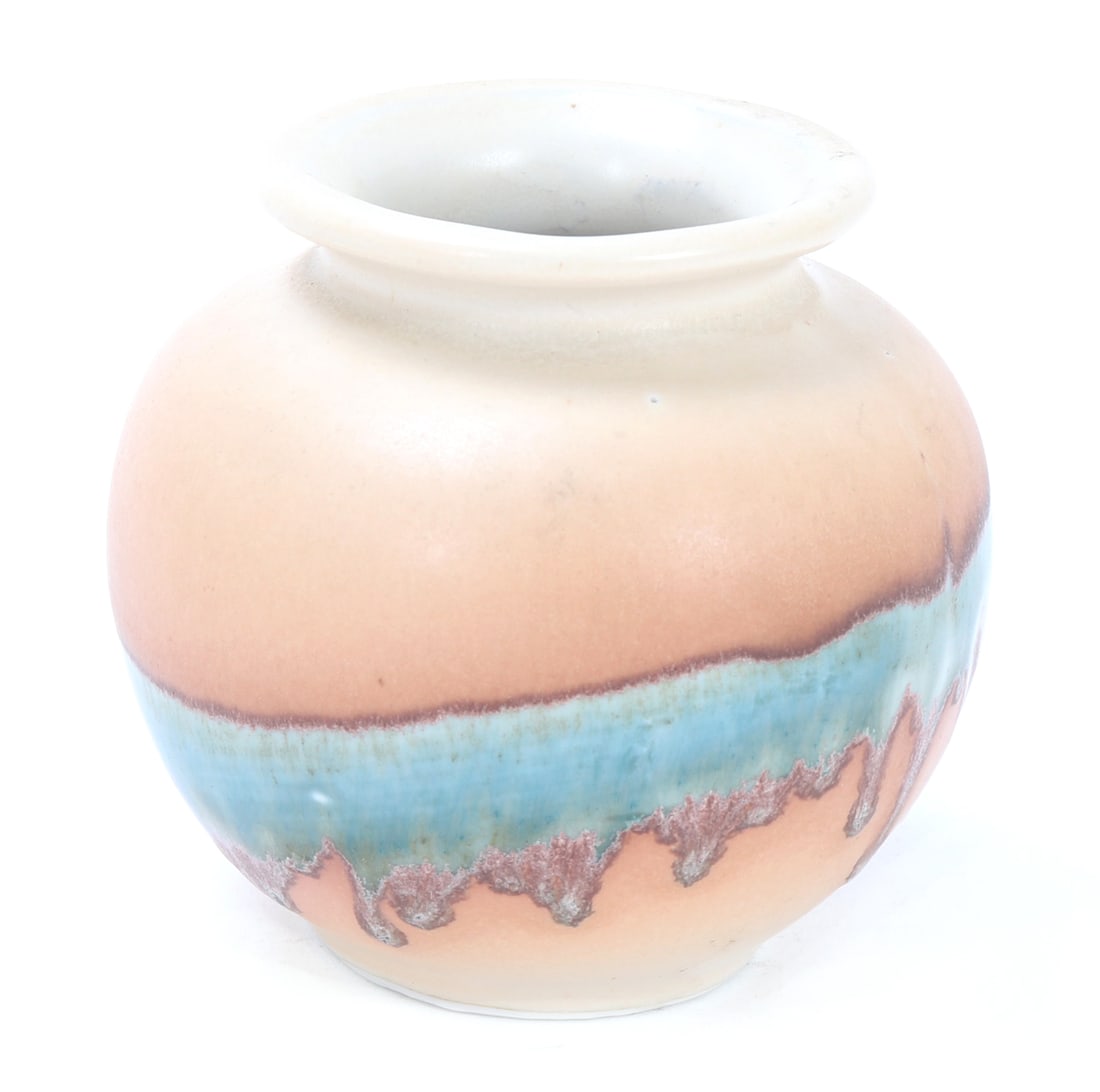 Polychrome Glazed Porcelain Pot - 2