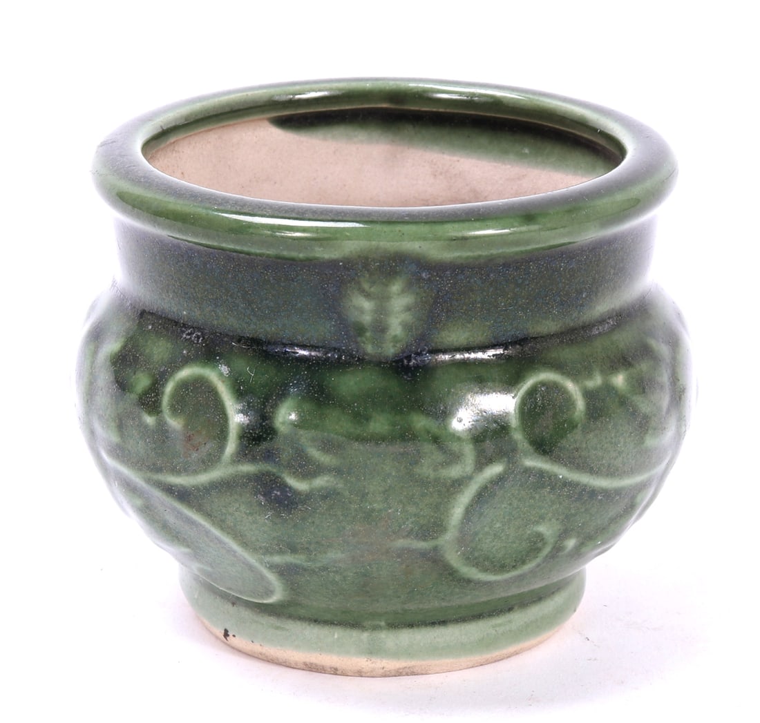 Beautiful Green Glazed Planter - 2