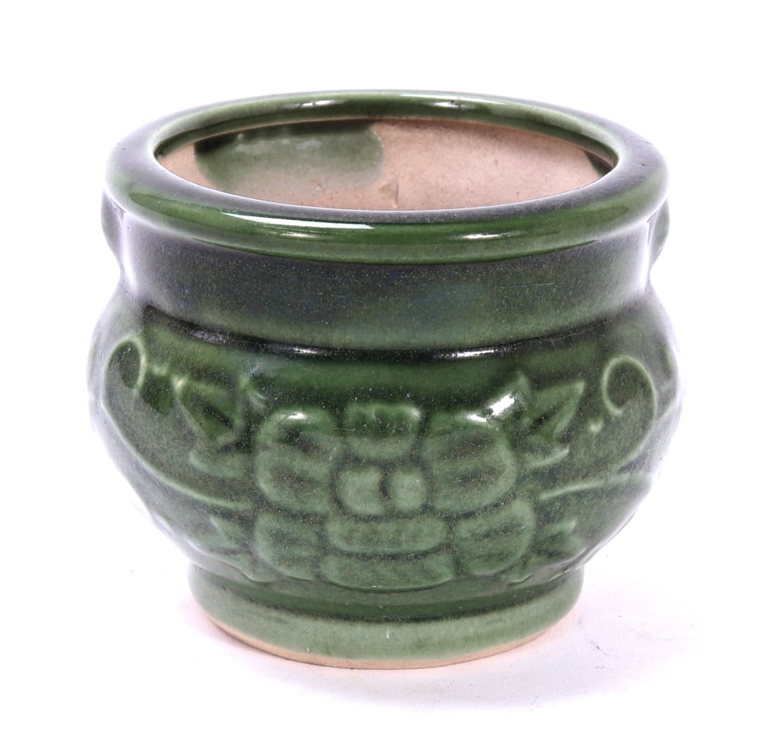 Beautiful Green Glazed Planter - 3