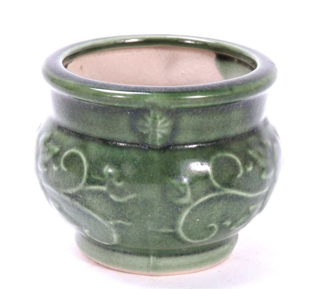 Beautiful Green Glazed Planter - 4