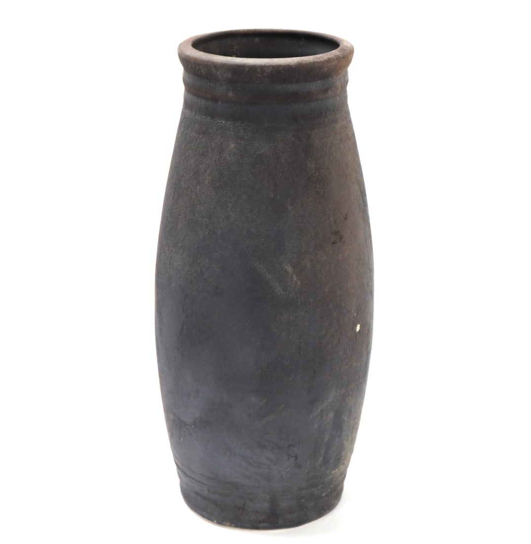 Black Matte Glazed Vase - 2