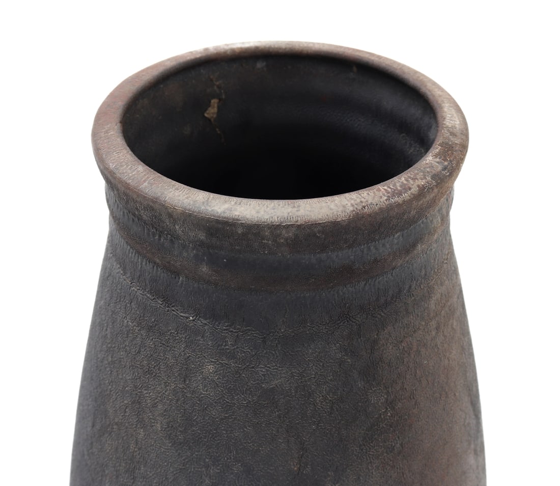 Black Matte Glazed Vase - 3