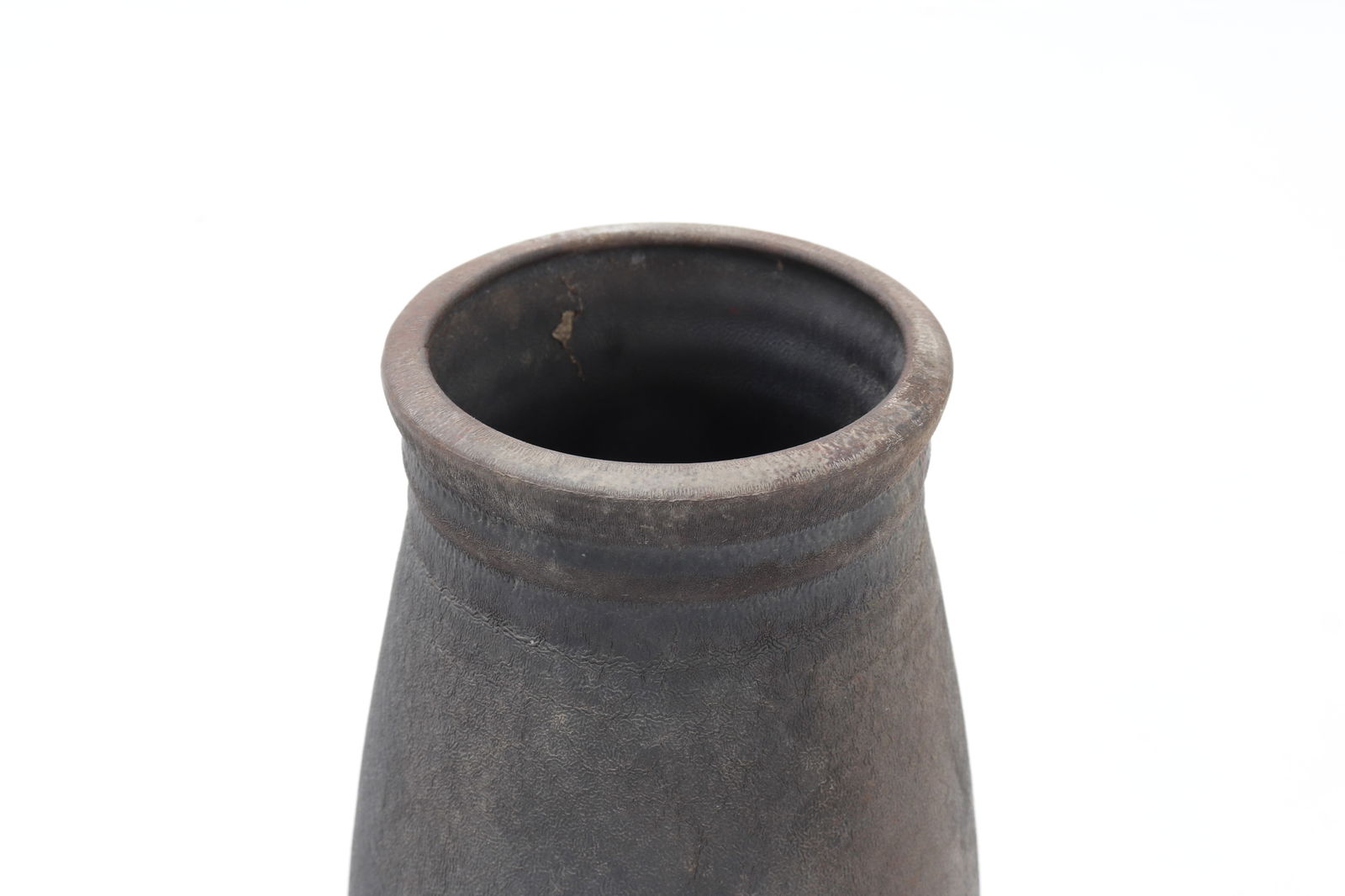 Black Matte Glazed Vase - 5