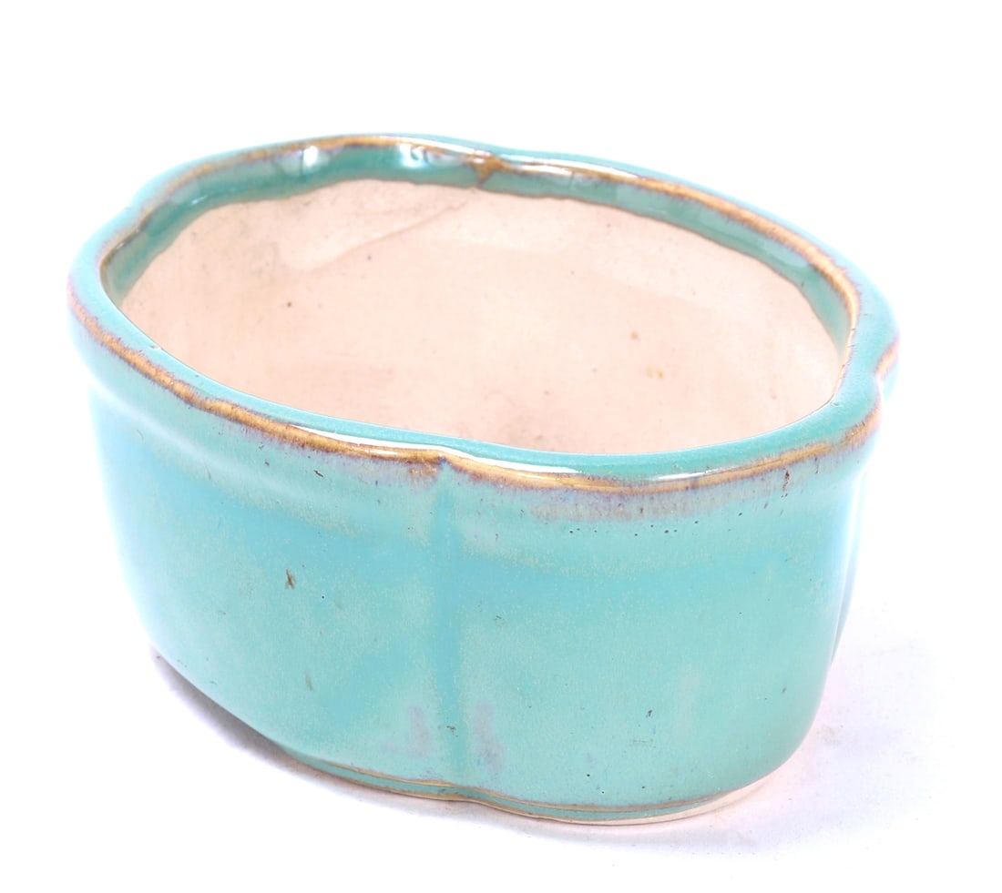 Turquoise Glazed Porcelain Pot - 2