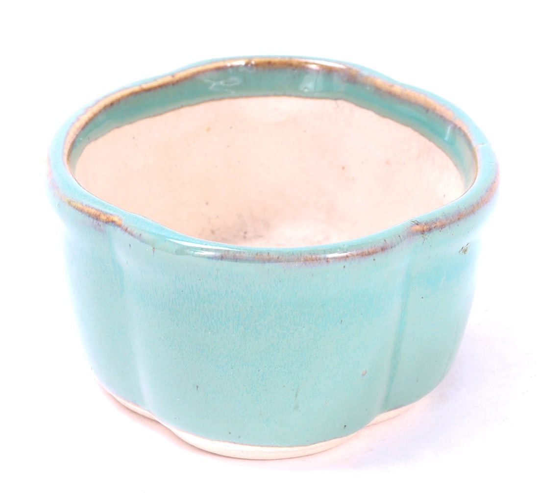 Turquoise Glazed Porcelain Pot - 4