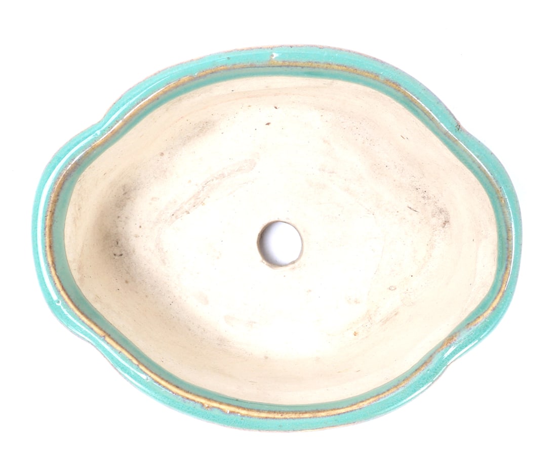 Turquoise Glazed Porcelain Pot - 5