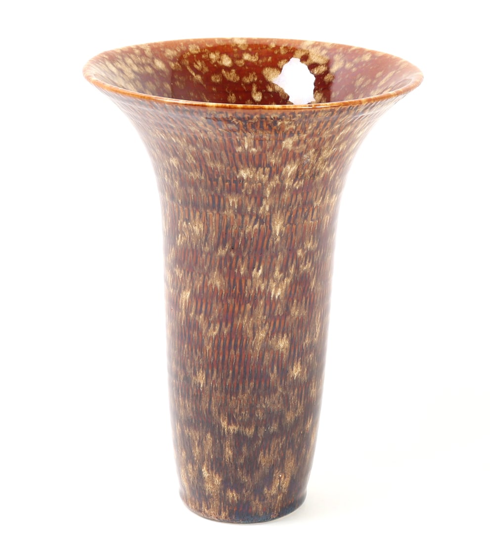 Flambe Glazed Porcelain Vase - 2