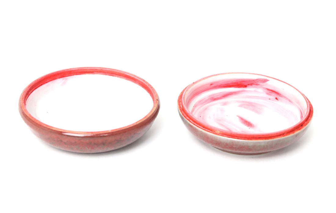 Chinese Porcelain Red Glazed Paste Box - 2