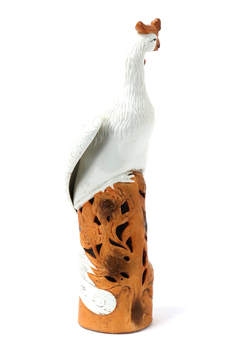 Chinese Porcelain Pheonix Statue - 2