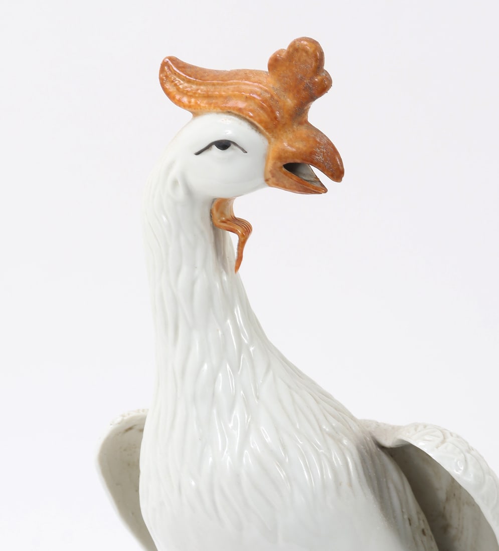 Chinese Porcelain Pheonix Statue - 5