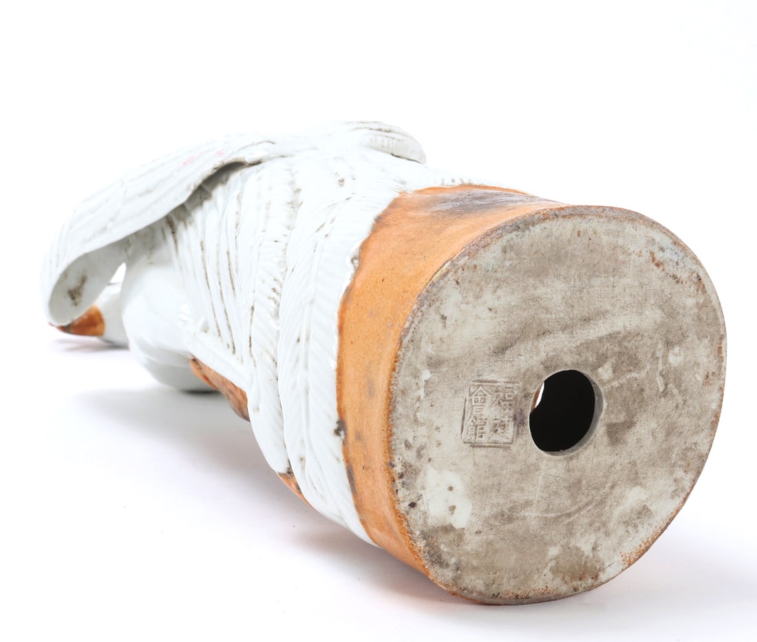 Chinese Porcelain Pheonix Statue - 6