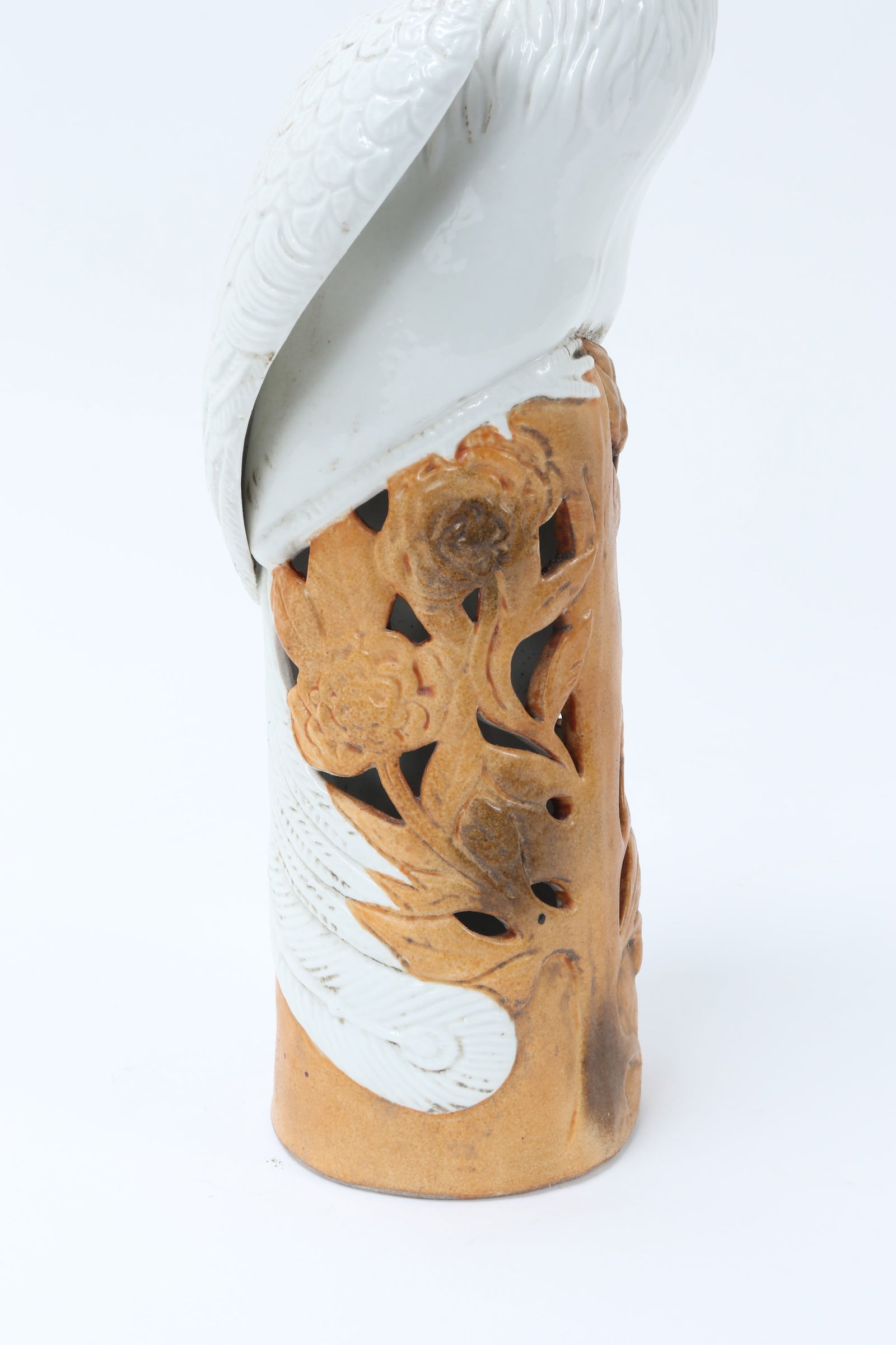 Chinese Porcelain Pheonix Statue - 8