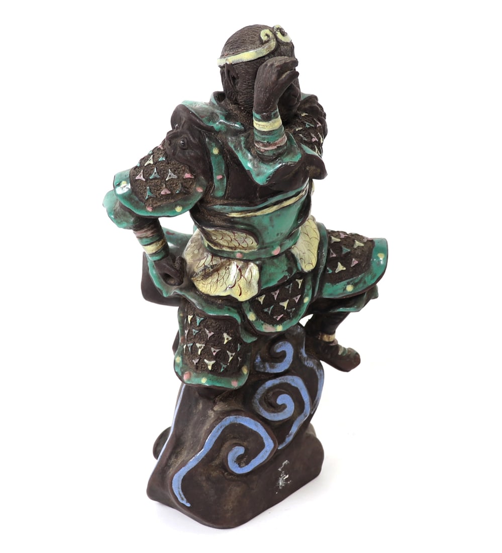 Chinese Porcelain Dancing Monkey Statue - 3