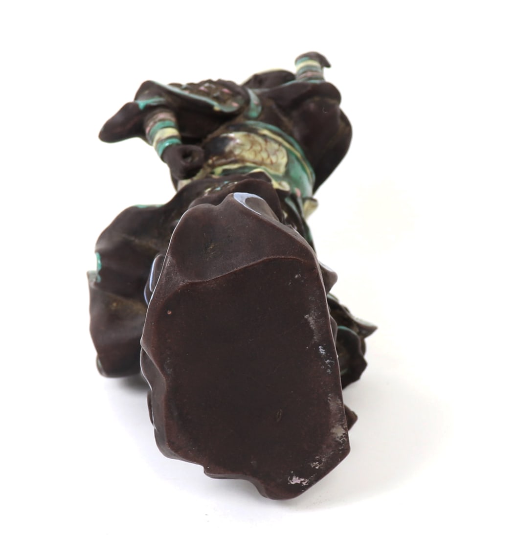 Chinese Porcelain Dancing Monkey Statue - 6