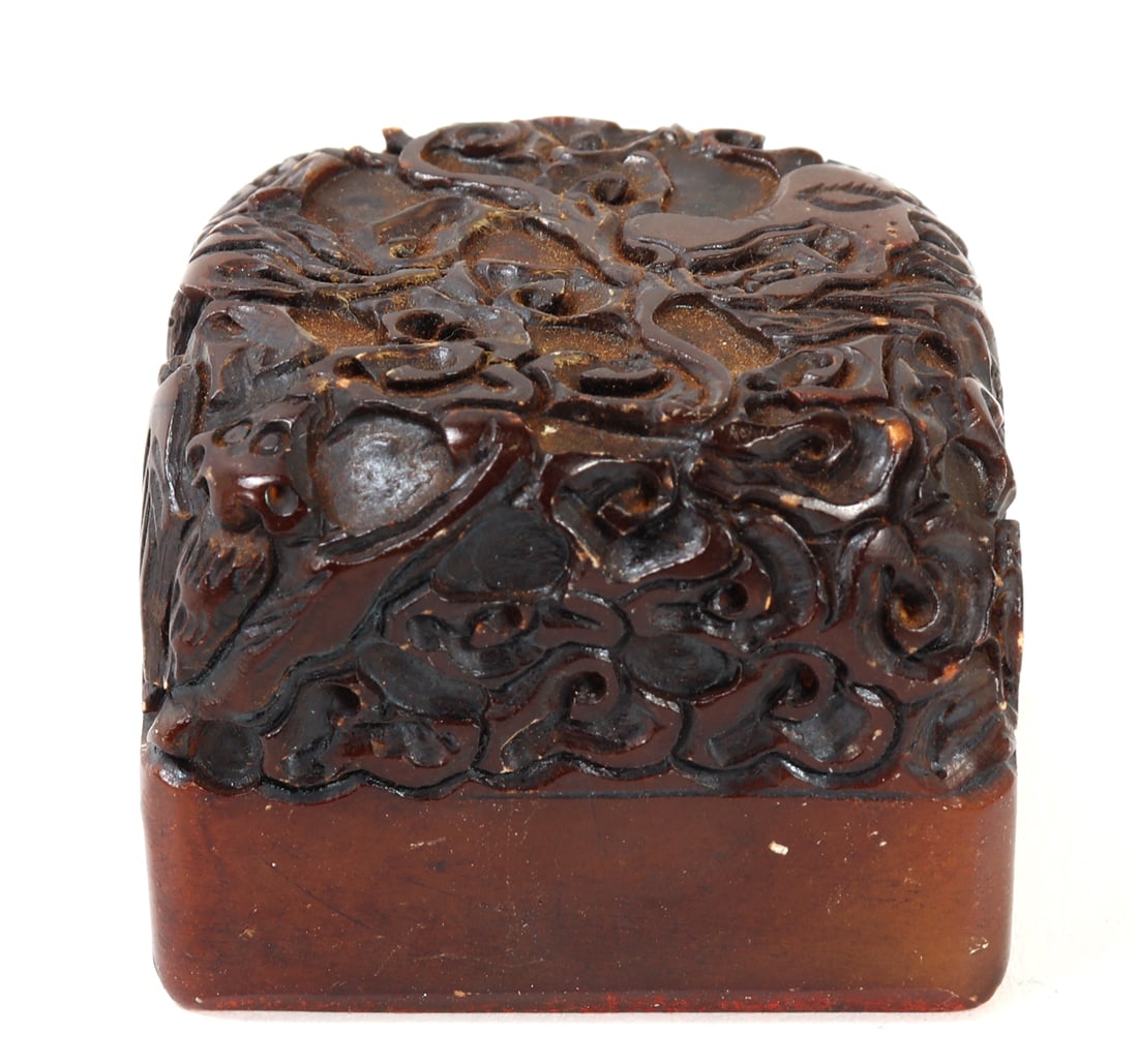 Chinese Wood Carved Seal Stamp (1 of 4)