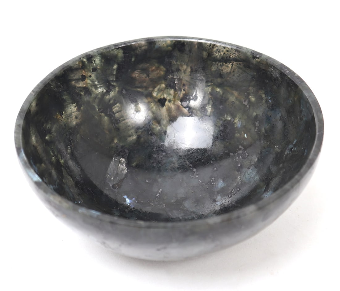 Lovely Miniature Natural Laborite Bowl (1 of 3)
