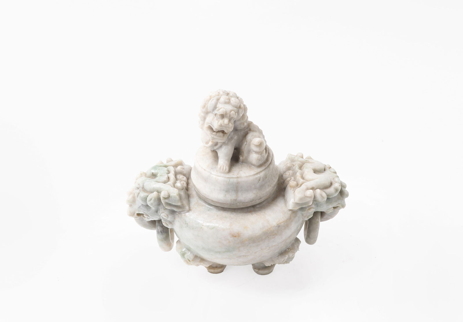 Carved Chinese Jade Foo Dog Censor - 2