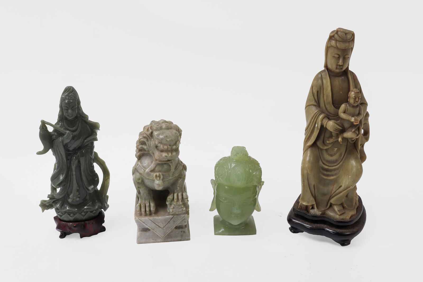 Chinese Hardstone Statues - 2