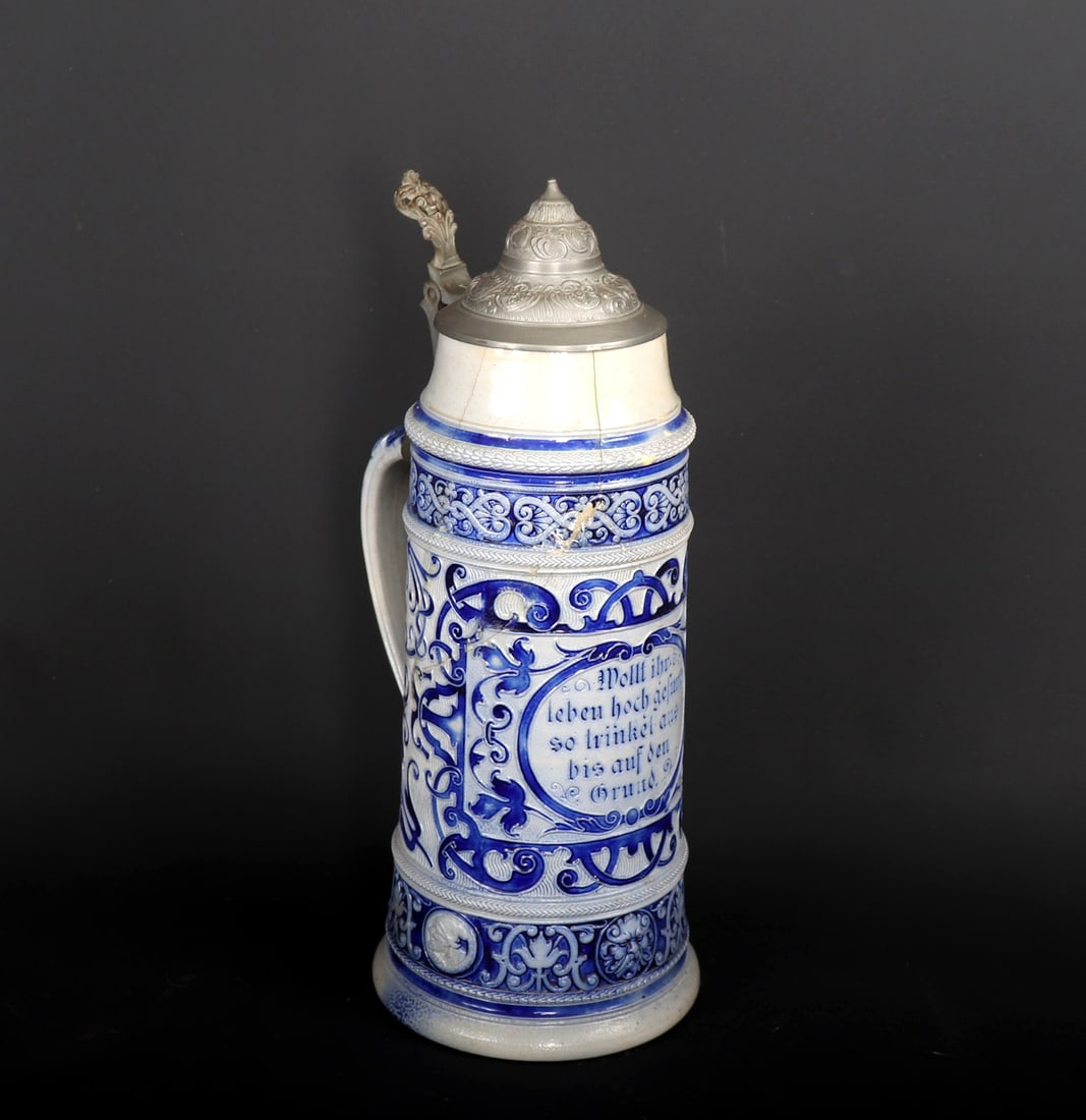 German Salt Glaze Octoberfest Stein (1 of 6)