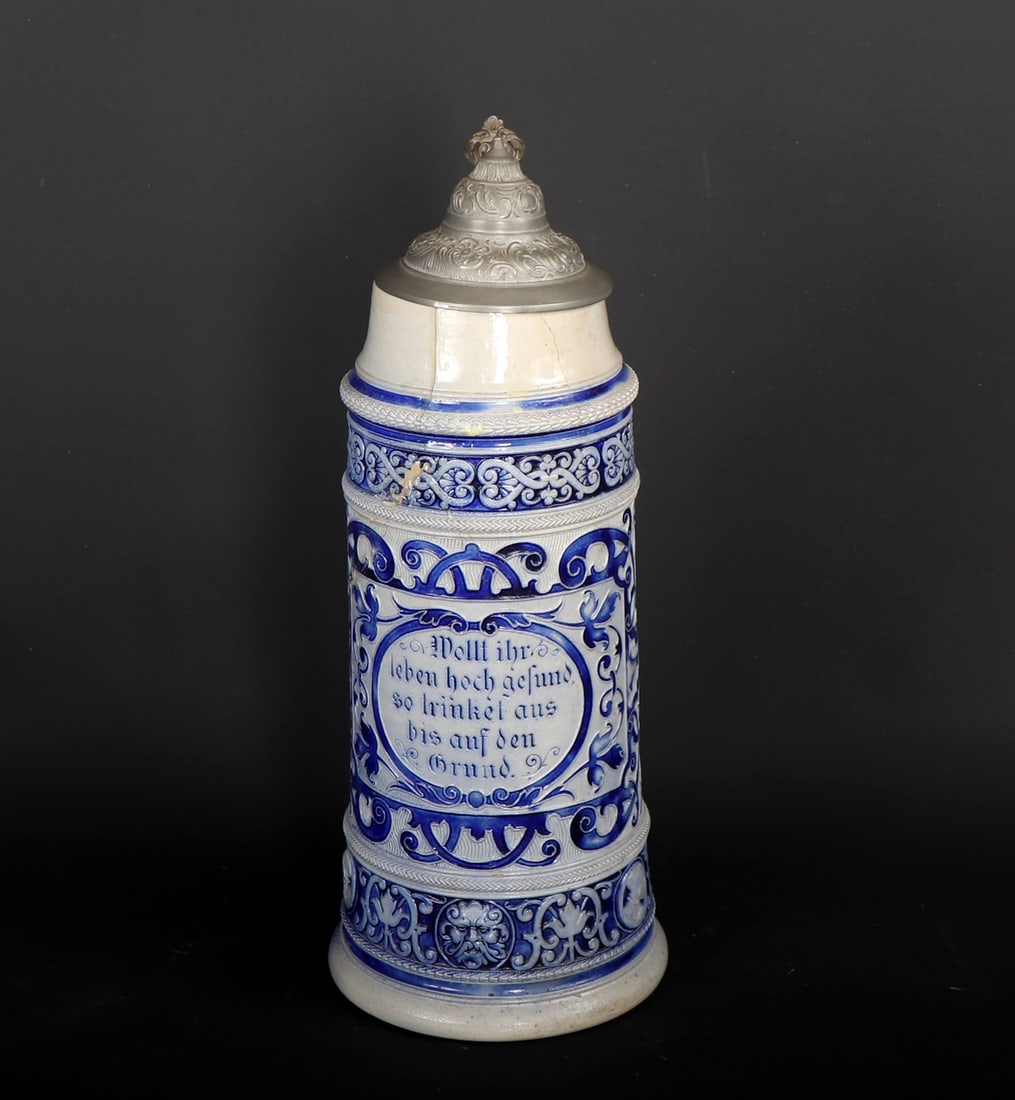 German Salt Glaze Octoberfest Stein - 2