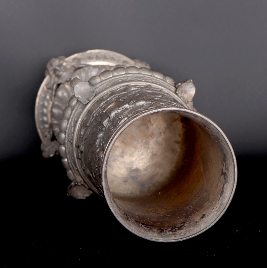 Massive German Pewter Chalice - 6