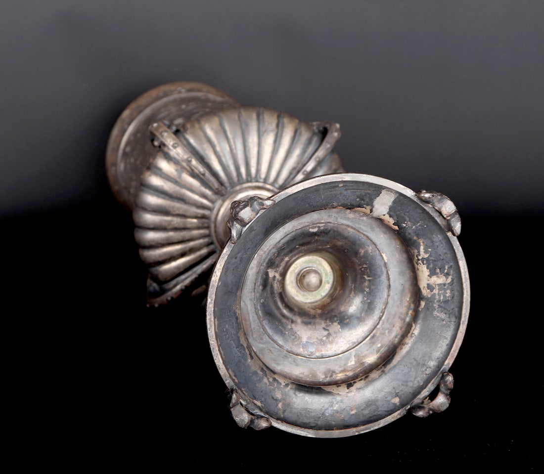 Massive German Pewter Chalice - 7