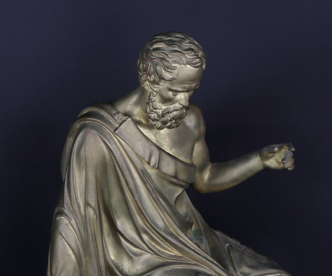 Gilt Bronze Figural Clock Case figure - 2