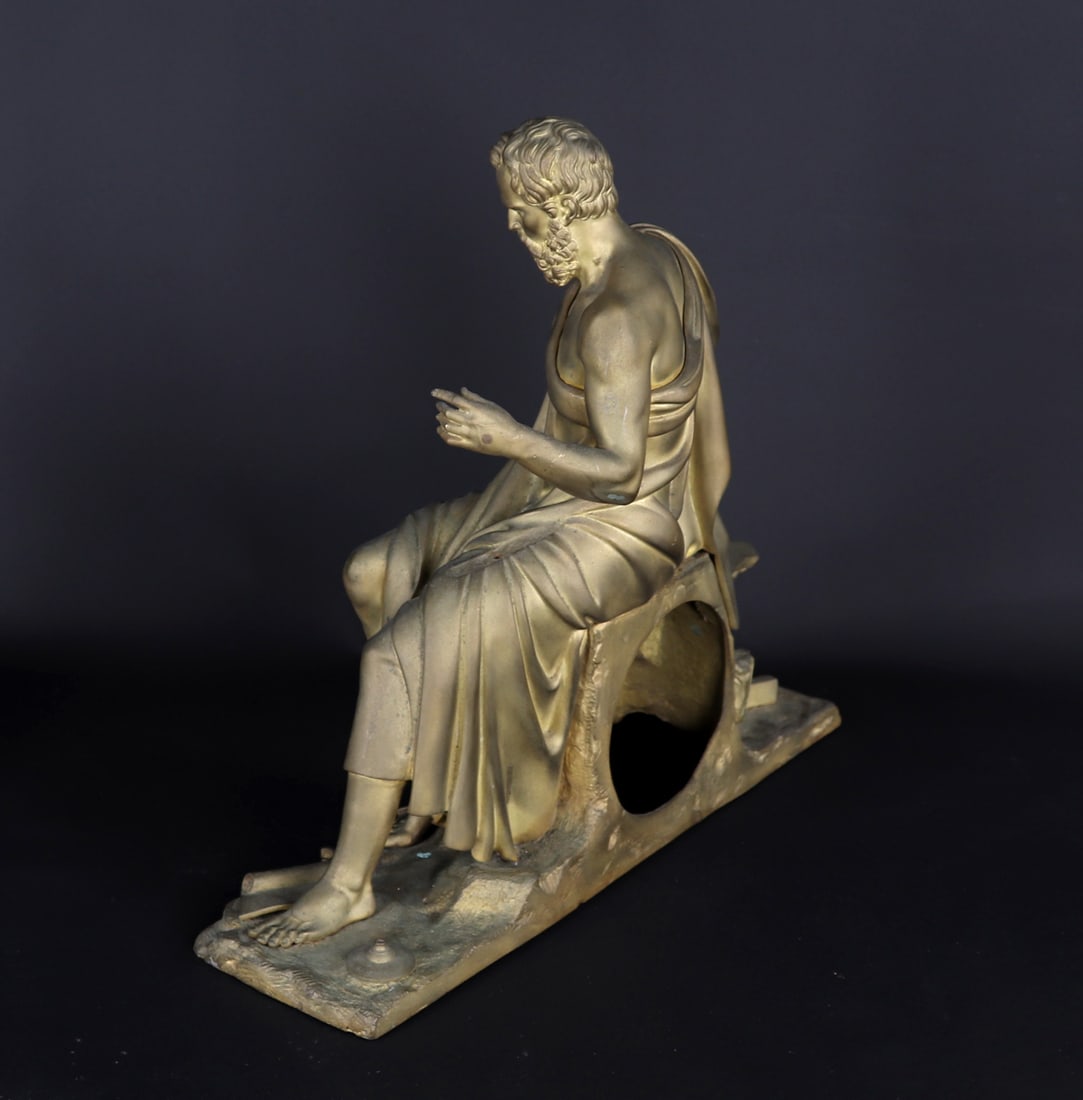 Gilt Bronze Figural Clock Case figure - 6