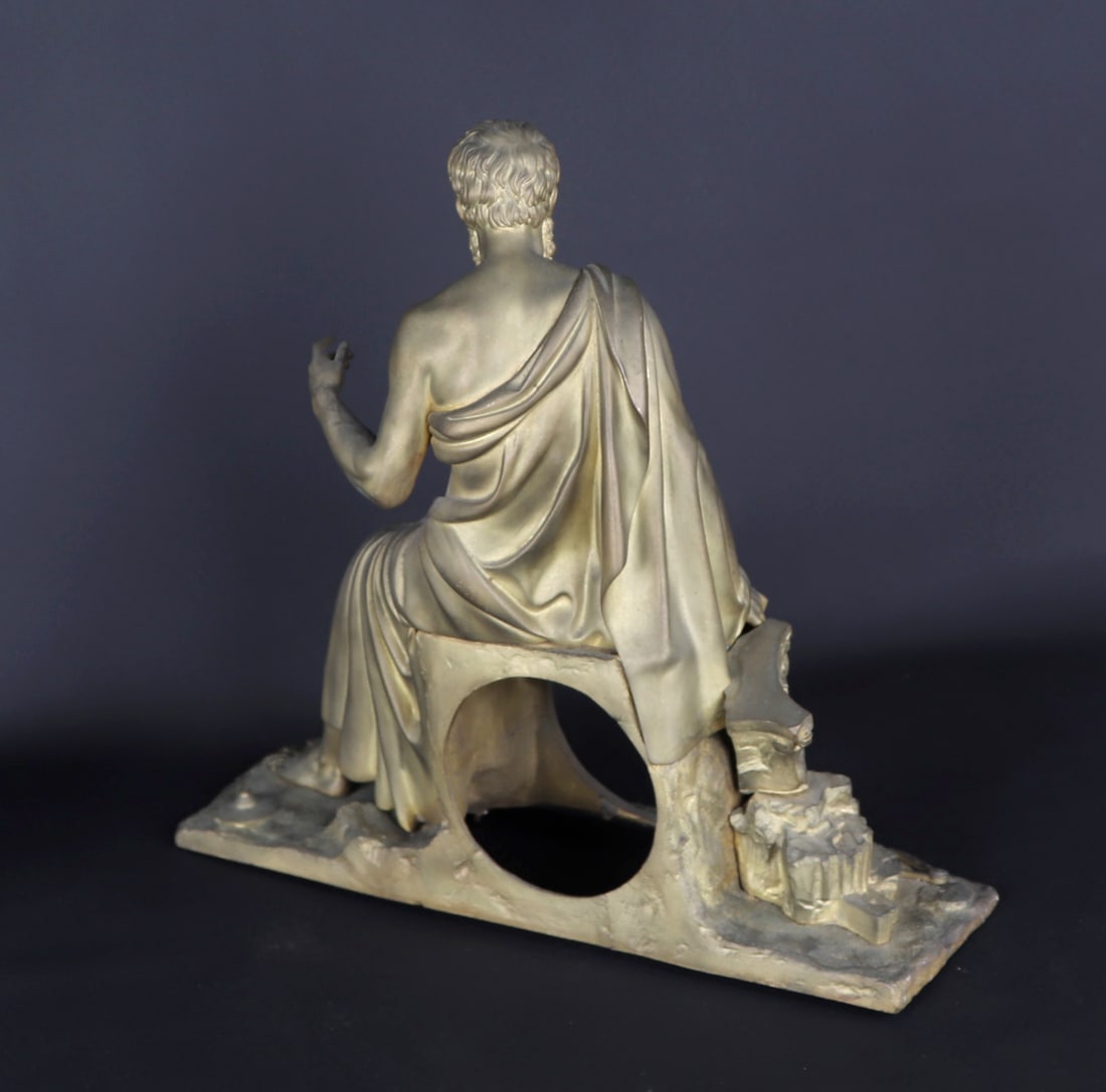 Gilt Bronze Figural Clock Case figure - 7