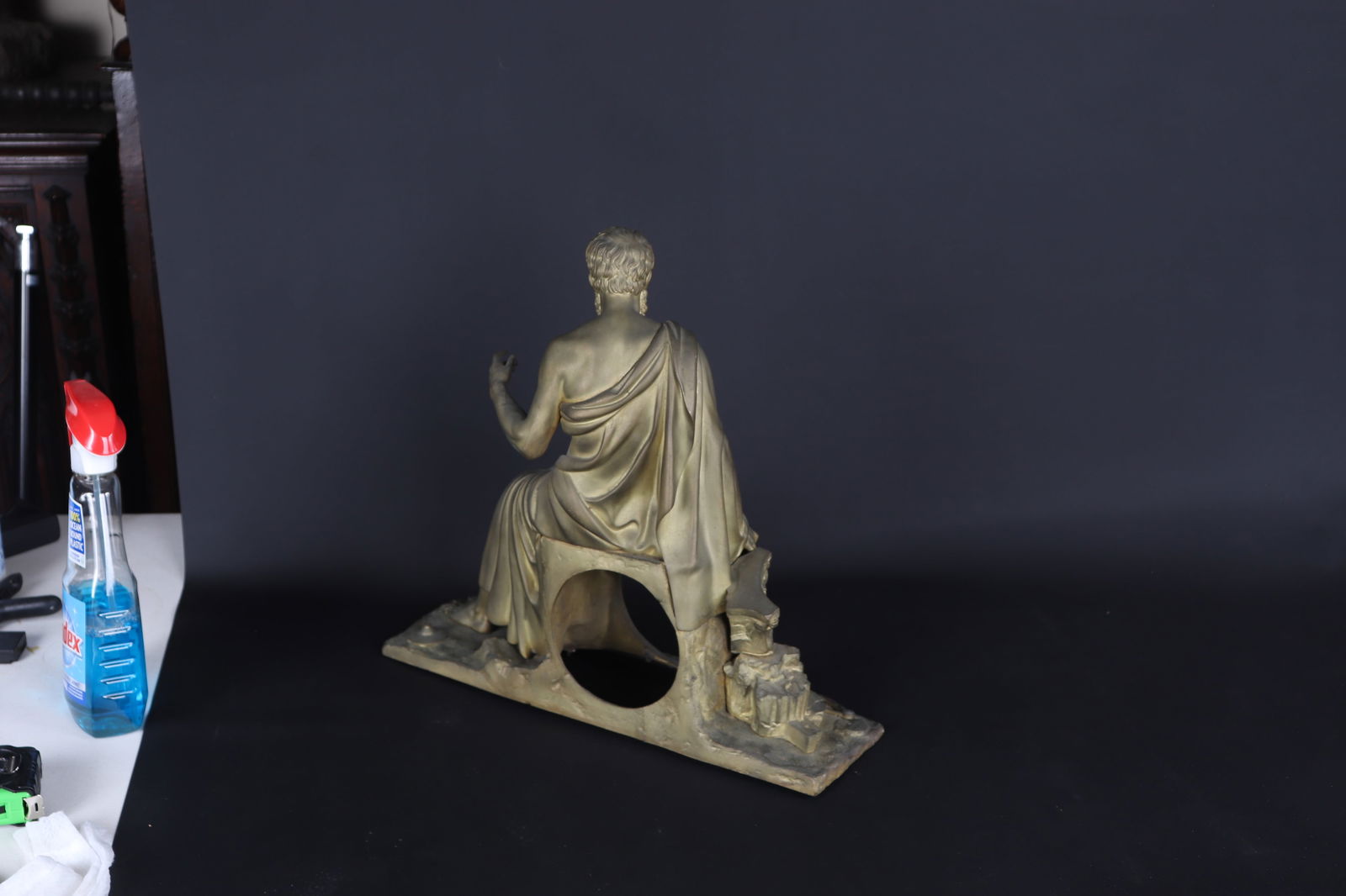 Gilt Bronze Figural Clock Case figure - 9