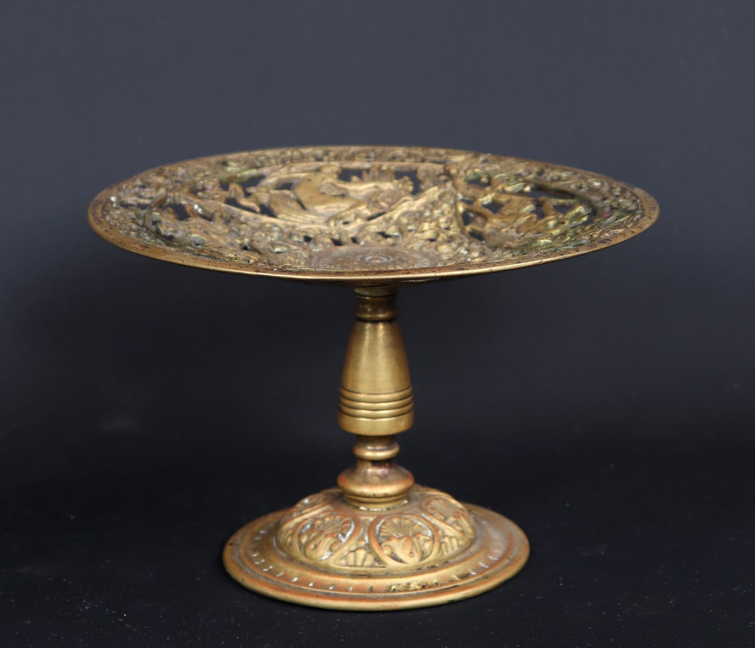 Brass Pierced Poseidon Tazza - 3