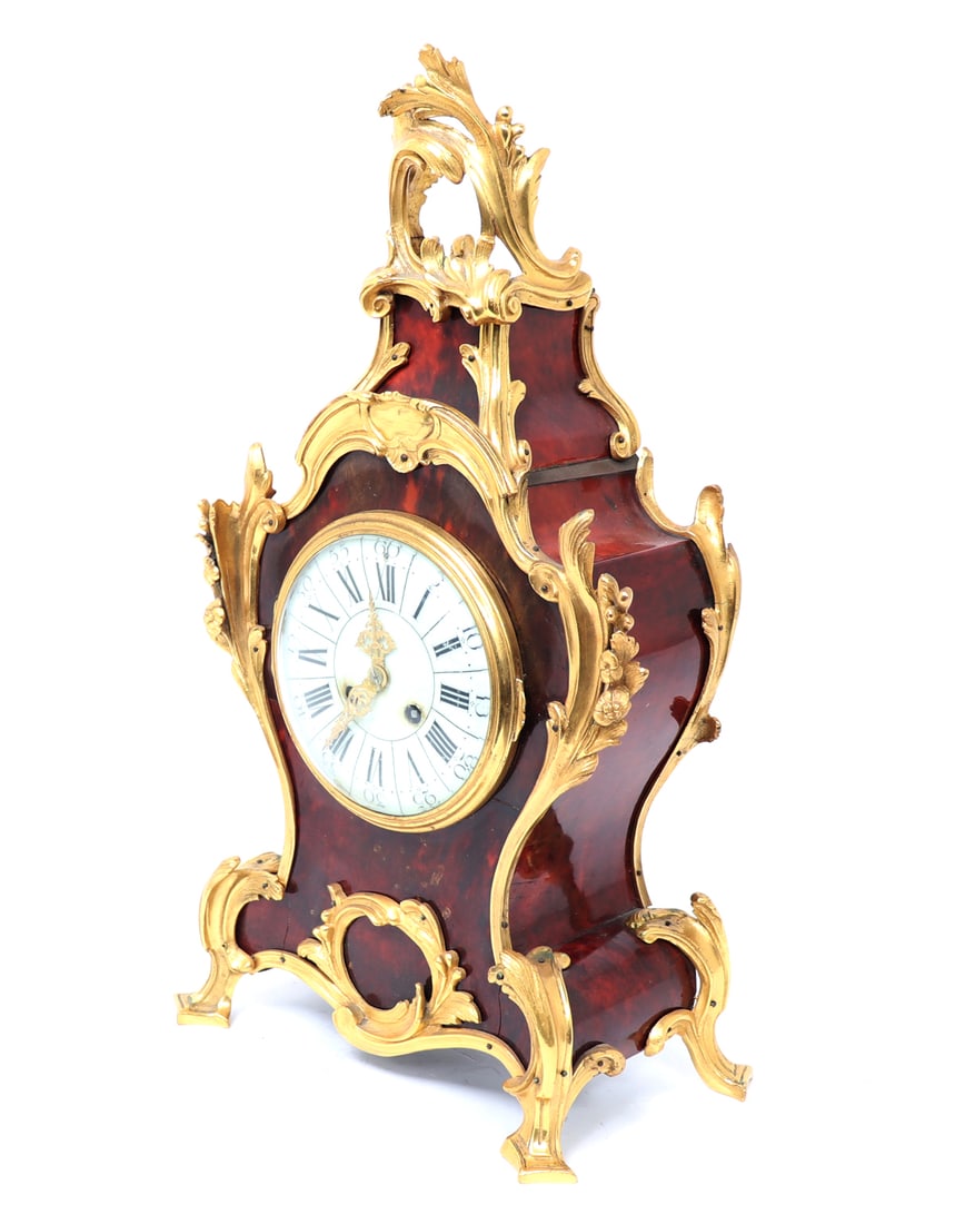 French Rococo Style Clock & Candelabra Set, 19th c. - 4