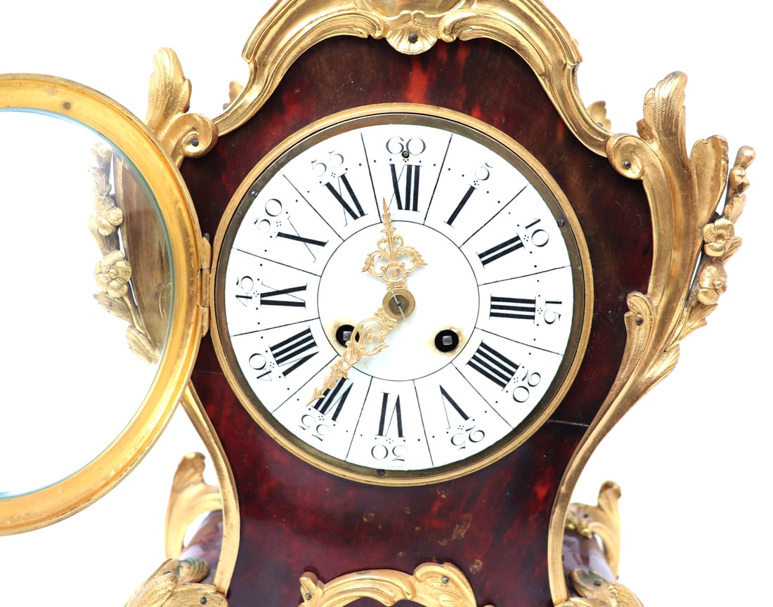 French Rococo Style Clock & Candelabra Set, 19th c. - 9