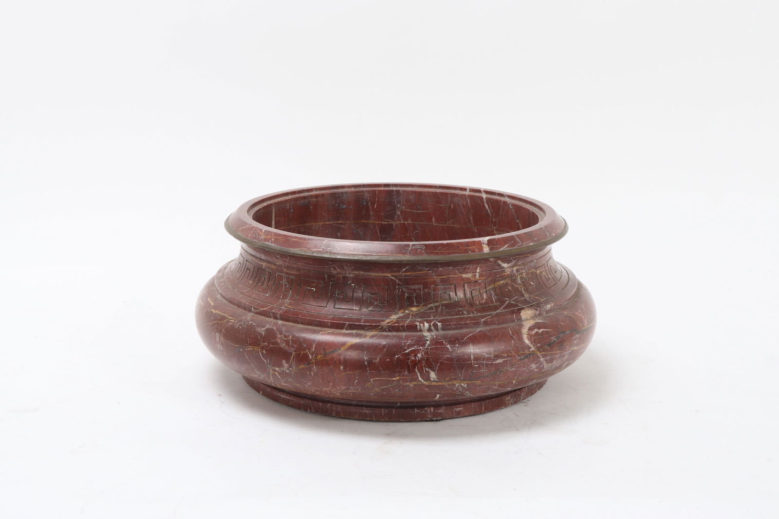 Gorgeous Large Tuscan Red Marble Basin - 12