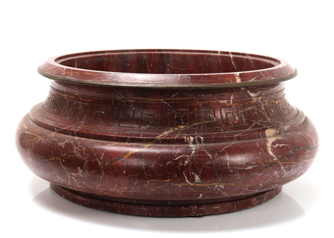 Gorgeous Large Tuscan Red Marble Basin - 2