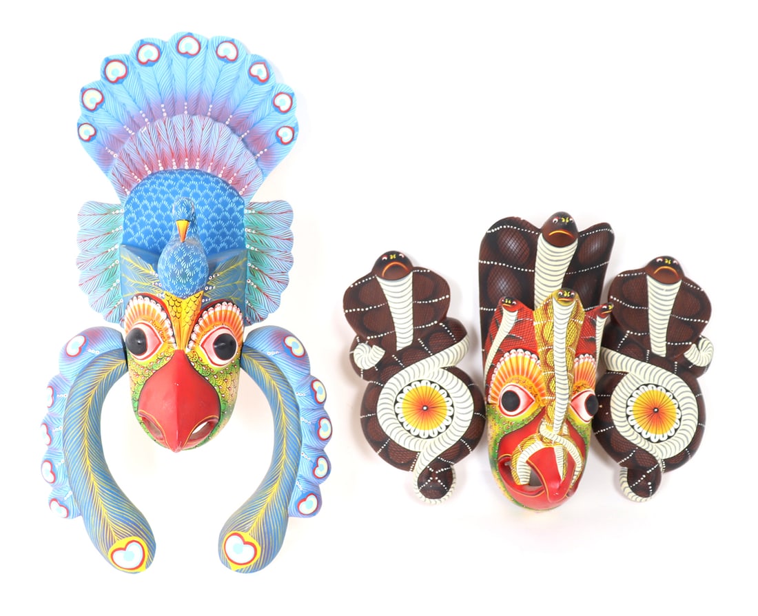 Lot of Two Art-Deco Zoomorphic Masks (1 of 5)