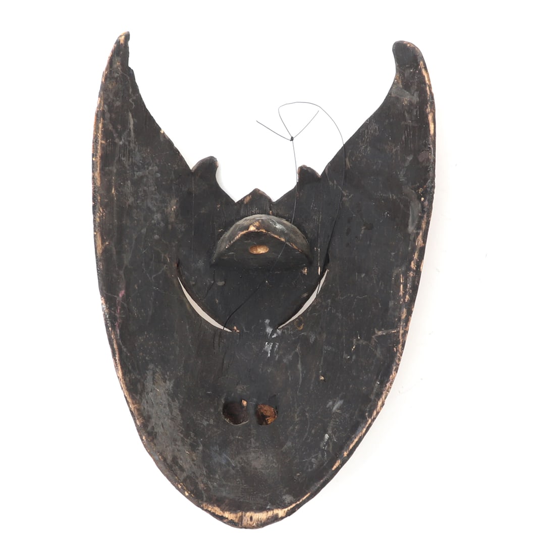 Gold Painted Ceremonial Dance Mask - 5