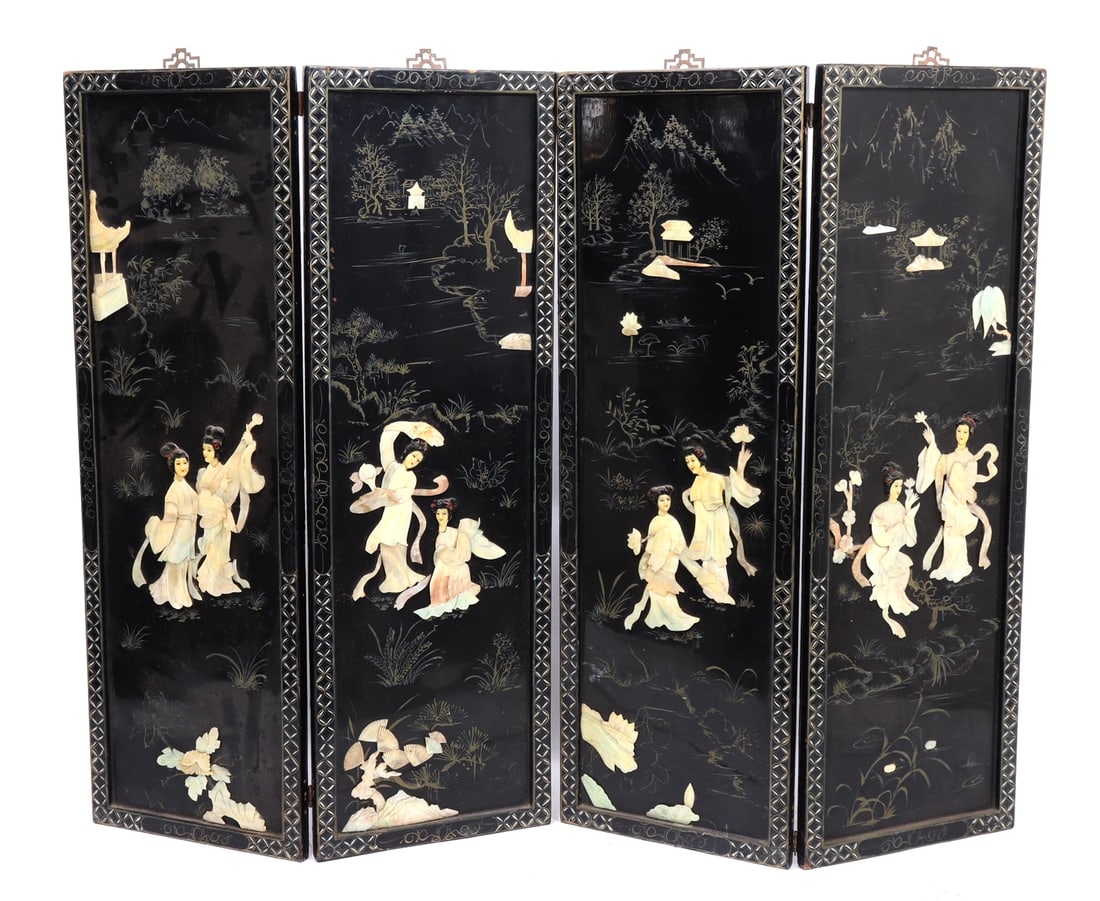 Pair of Antique Chinese Folding Screens (1 of 20)
