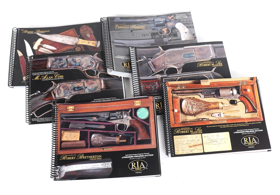 Group of Six Various Rock Island Auction Catalogs: Various dates in 2017 and 2018 from Rock Island Auctions.