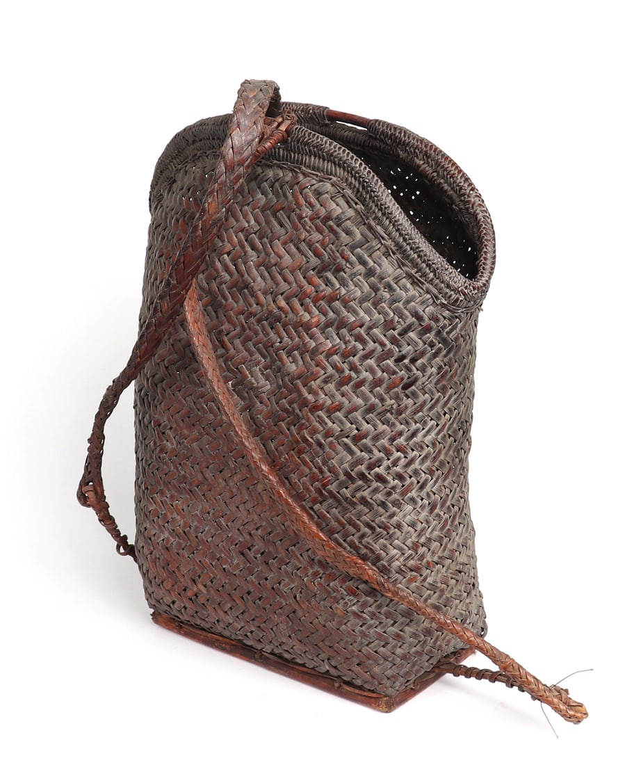 Large Philippines Bamboo and Rattan Backpack - 2