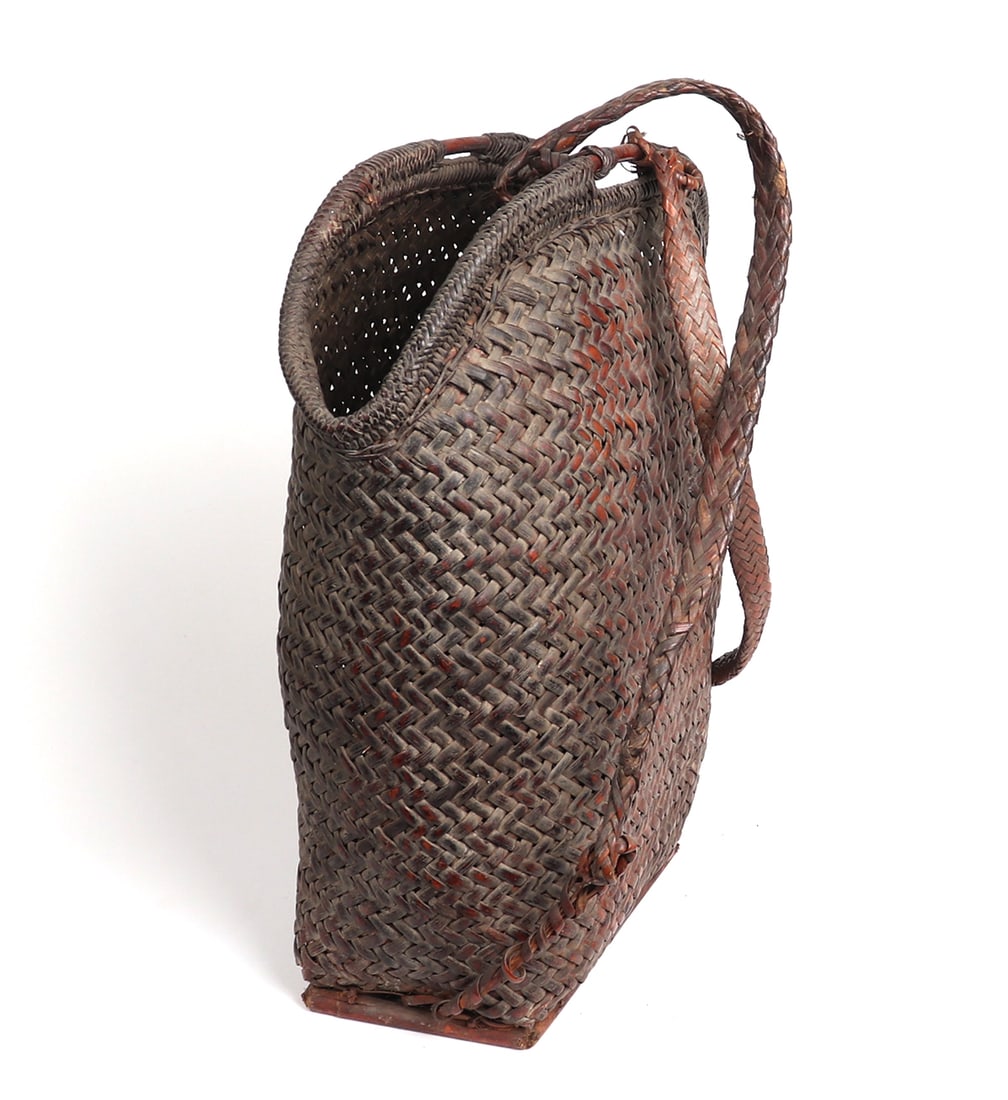 Large Philippines Bamboo and Rattan Backpack - 4