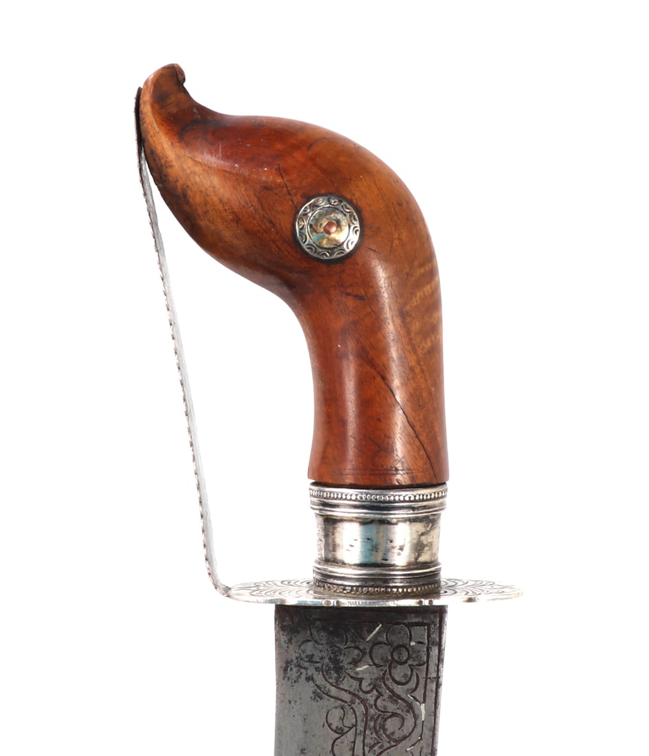 Nice Silver Mounted Moro Dagger & Sheath - 4