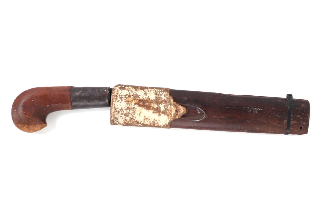 20th C. Visayan Plamingko Dagger w/ Scabbard - 9