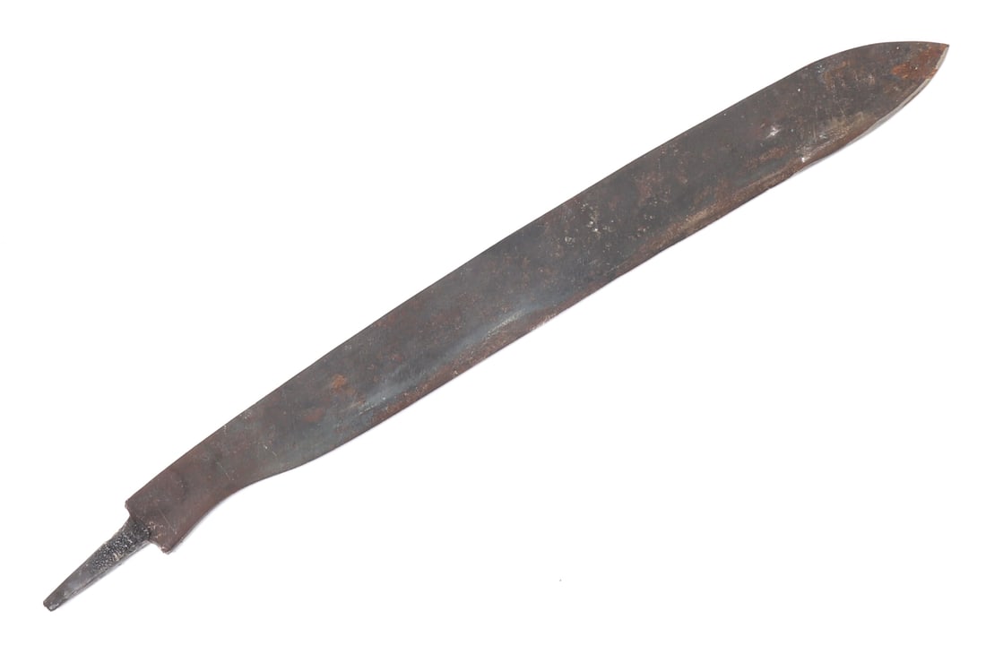Philippine Islands Single Edged Blade: Filipino single edged blade from the Philippine islands. Size 14 1/2" L overall, blade 12 7/8" L