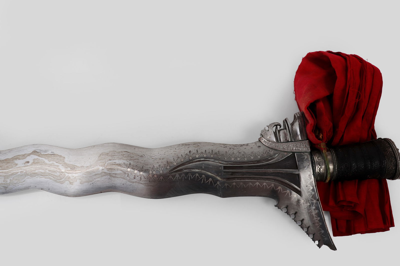 Superb Massive Moro Kris w/ Silver Inlay - 4