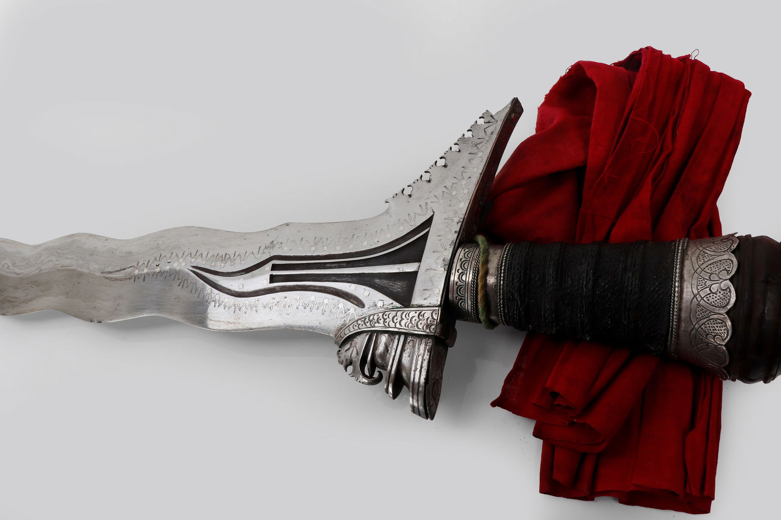 Superb Massive Moro Kris w/ Silver Inlay - 6