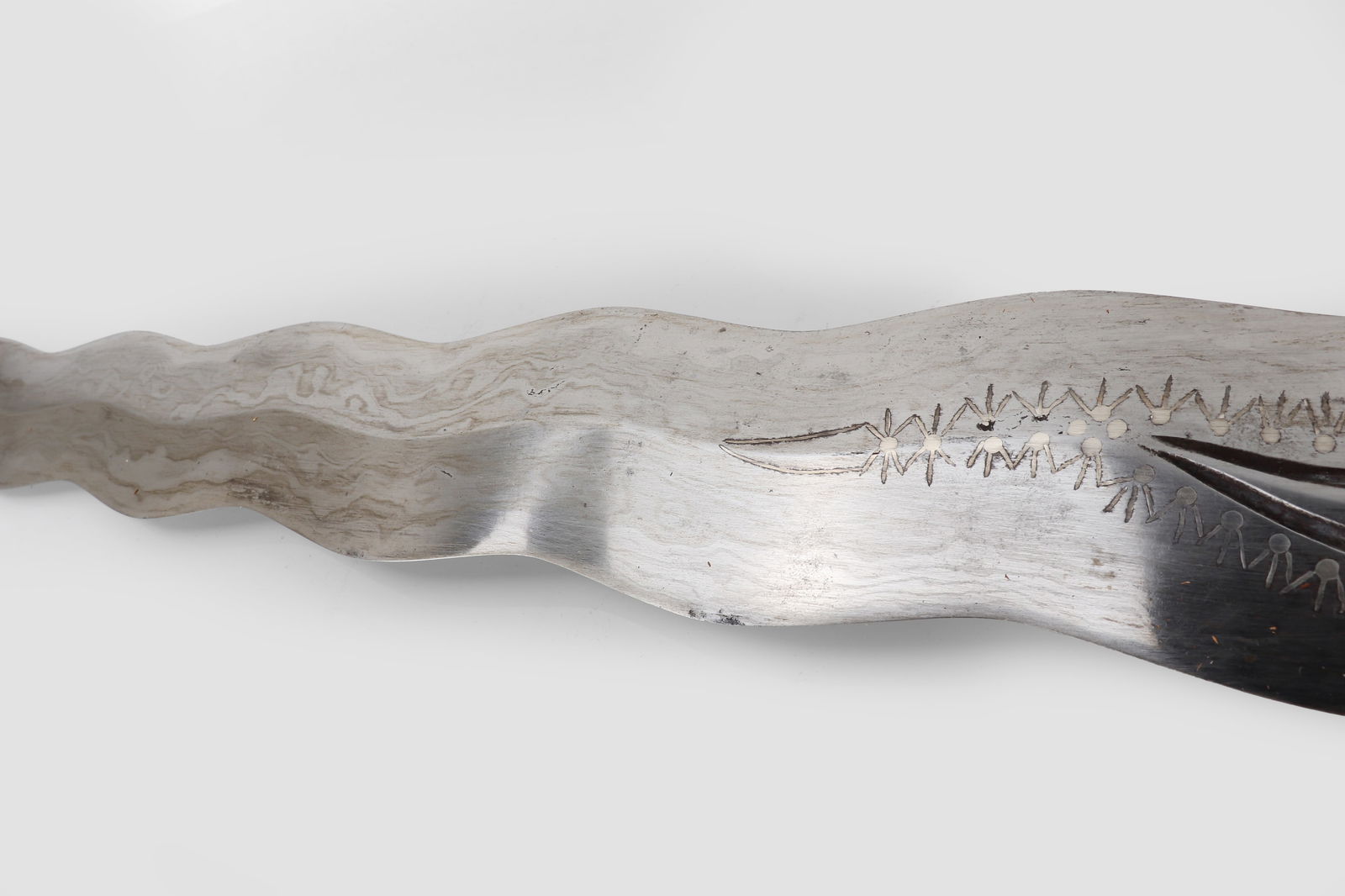 Superb Massive Moro Kris w/ Silver Inlay - 7