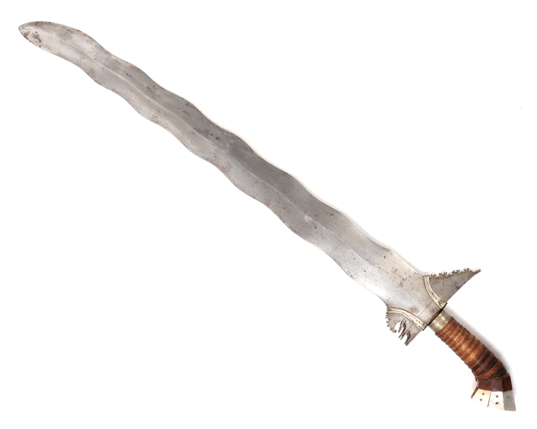 Wavy Moro Kris Sword, Pre-WWII - 2