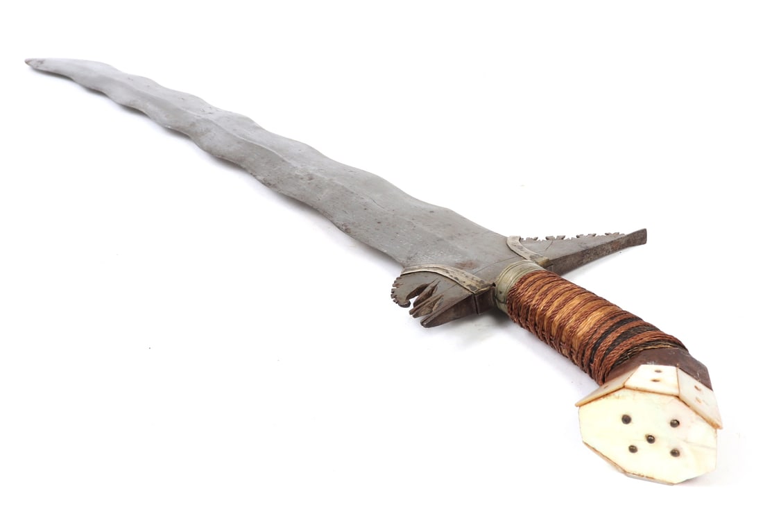 Wavy Moro Kris Sword, Pre-WWII - 7